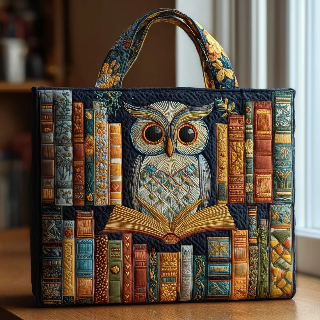 Decorazione Vintage con Gufo e Libro