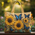 Design della Farfalla Blu con Girasole
