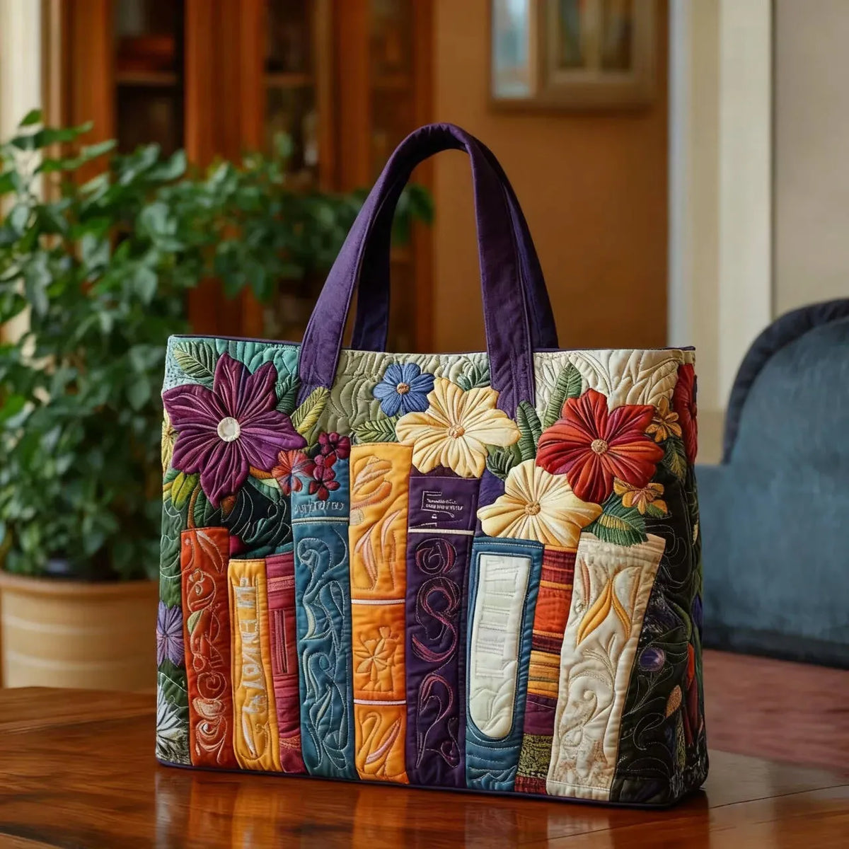 Borsa in Tela Stampata - Ideale per gli Amanti dei Libri