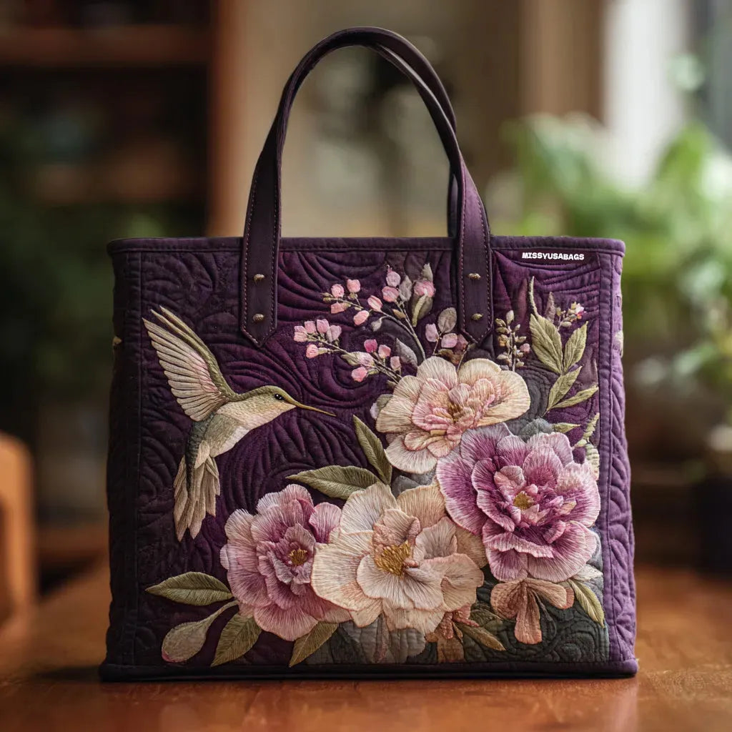 Colibrì con Stampa di Orchidea