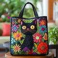 Borsa imbottita - Stile di gatto nero incantato