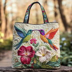 Cuscino Decorativo - Colibrì con Fiore Bianco