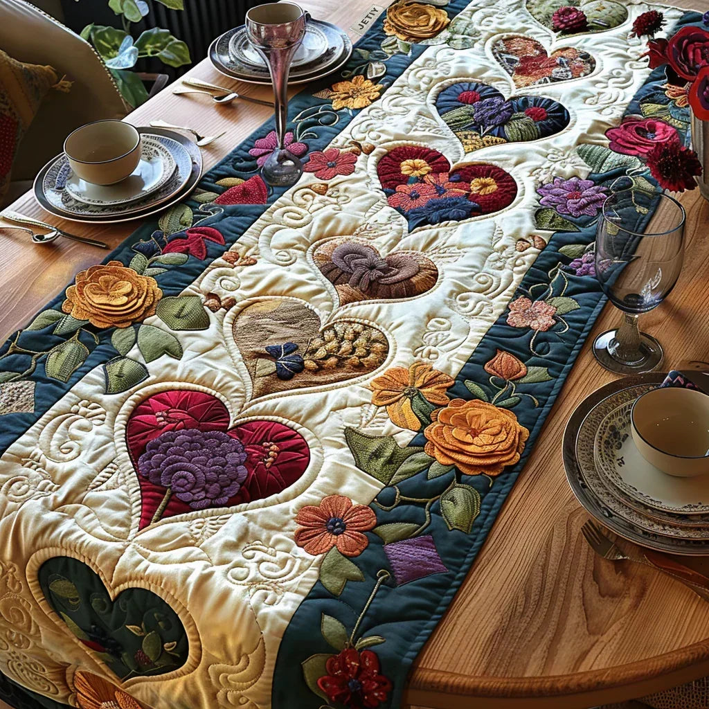 Tovaglietta Quilted Cuori in Fiore