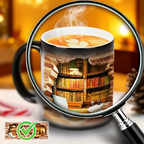 Tazza Libreria con Effetto Termico 3D