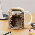 Tazza da Biblioteca con Effetto Calore 3D