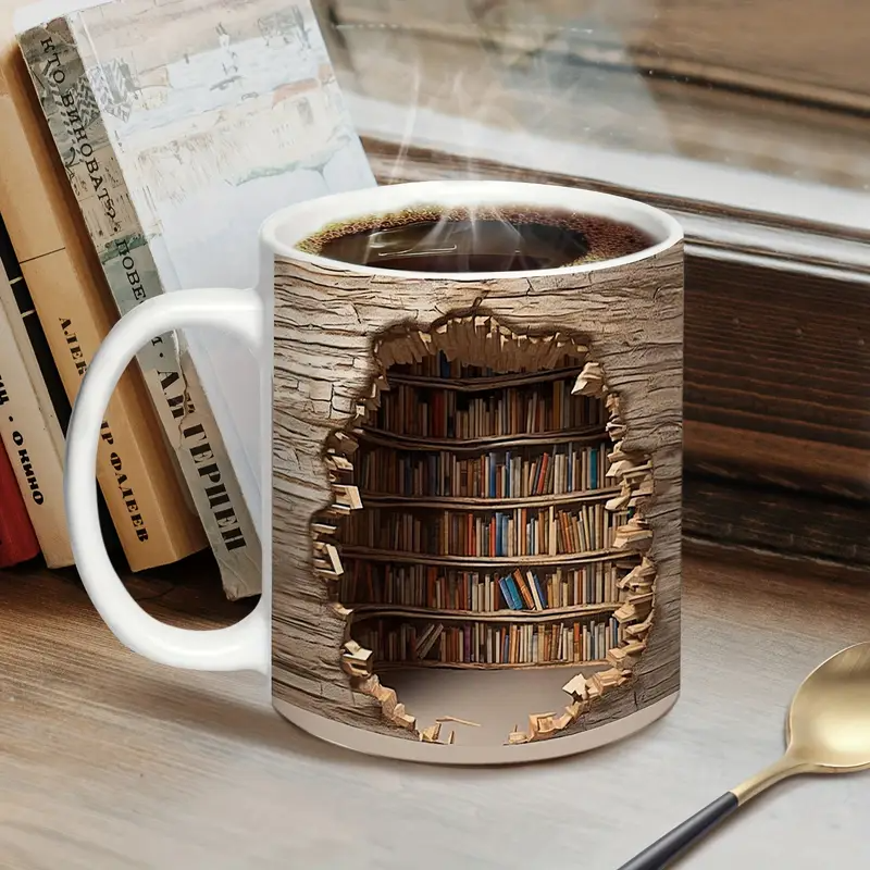 Tazza da Biblioteca con Effetto Calore 3D