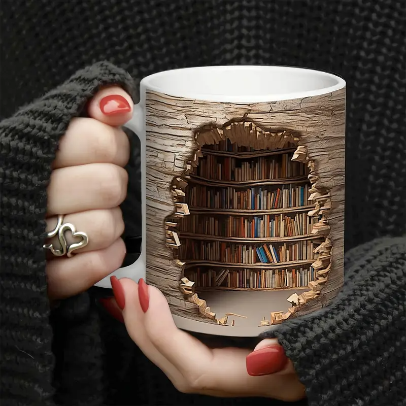 Tazza da Biblioteca con Effetto Calore 3D