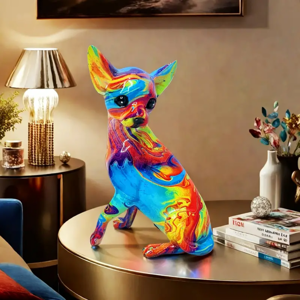 Lampada Colorata Chihuahua per Tavolo