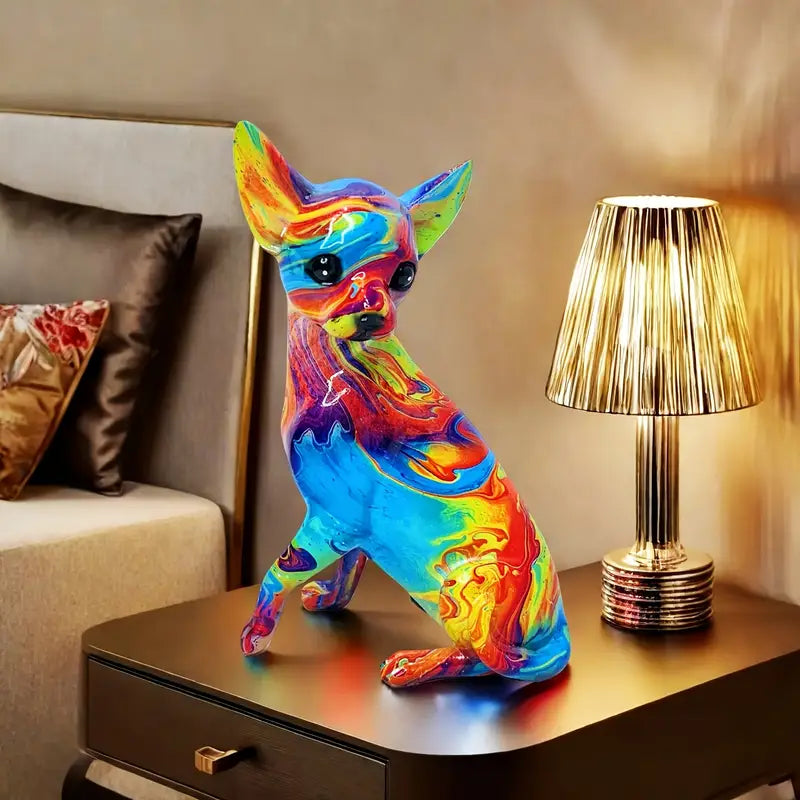 Lampada Colorata Chihuahua per Tavolo