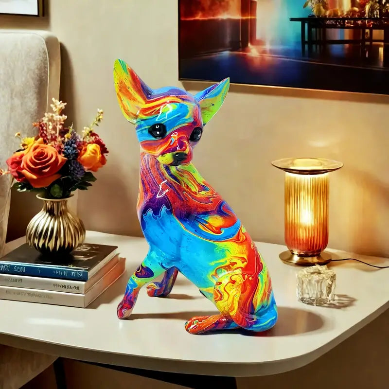 Lampada Colorata Chihuahua per Tavolo