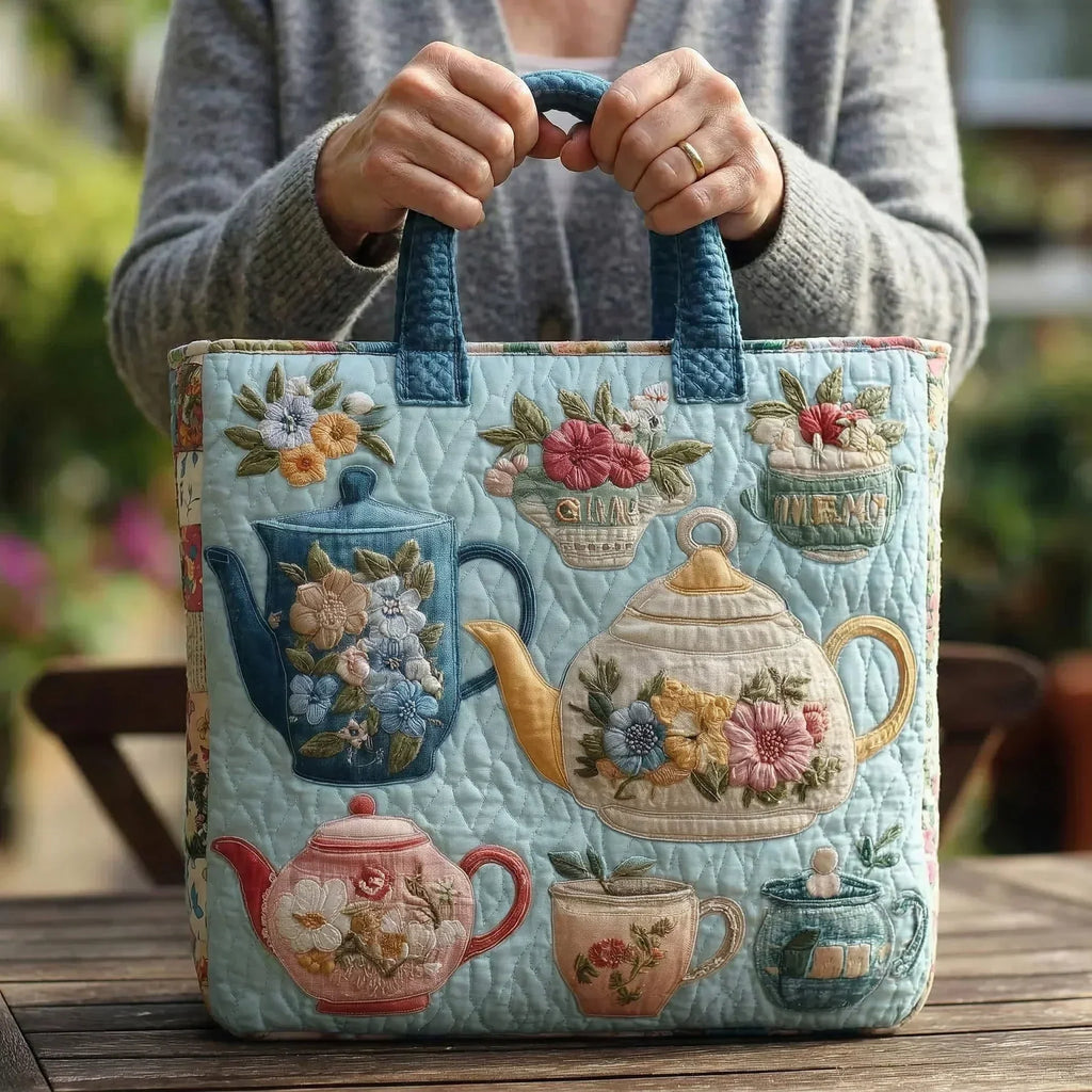 Borsa Stampata con Fiori