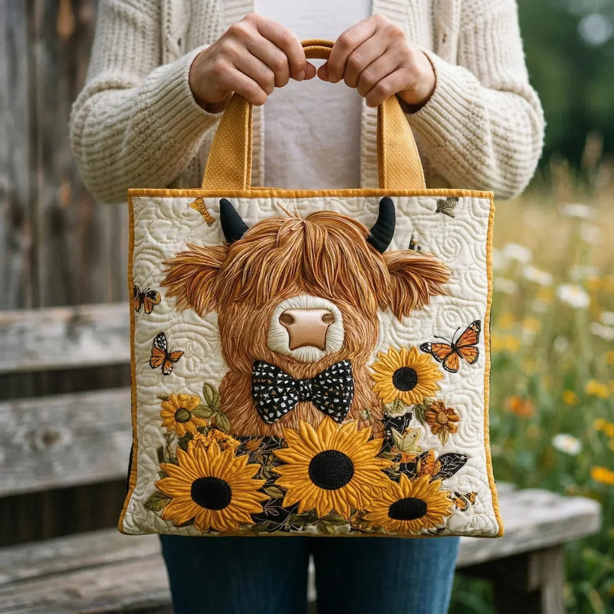 Sacco Steppelt - Design con Montagne e Girasoli